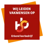Erkend leerbedrijf logo voor vakopleiding
